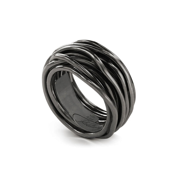 Filodellavita Rock 13 fili in Argento 925 brunito Rubinia