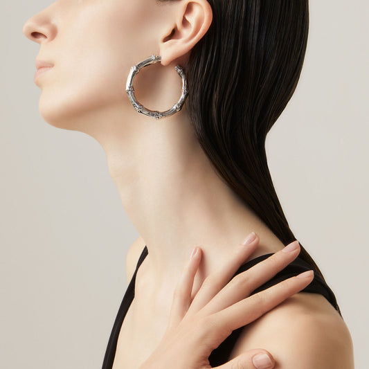 Orecchini Cerchio Bambù Giovanni Raspini