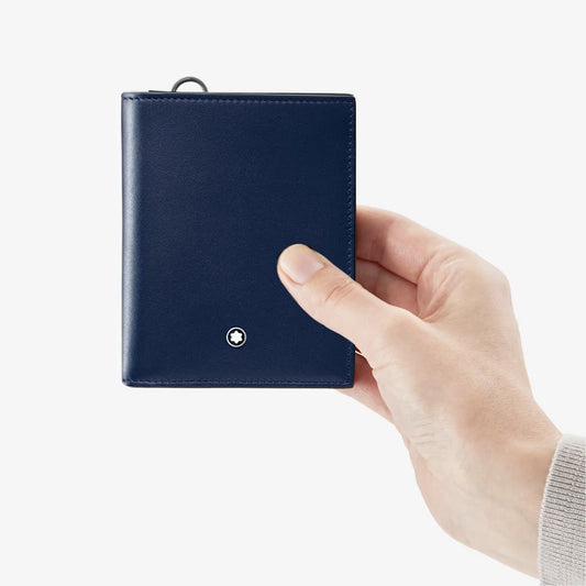 Portafoglio Compatto Meisterstück 6 Scomparti Blue Montblanc