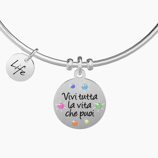 Bangle con Ciondolo Vivi la Vita Kidult