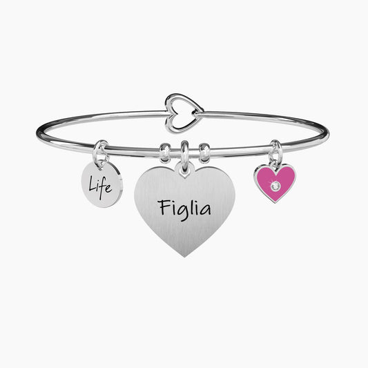 Bangle con Ciondolo Figlia Kidult