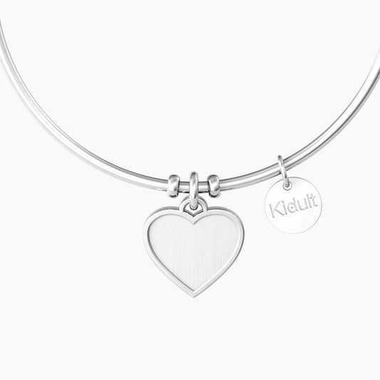 Bracciale Rigido con Ciondolo e Frase "Ti Voglio Bene" Kidult