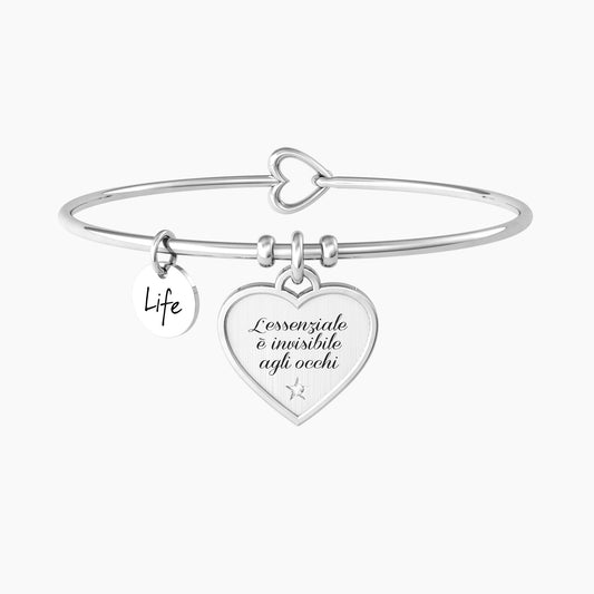 Bracciale Rigido Donna con Frase il Piccolo Principe Kidult