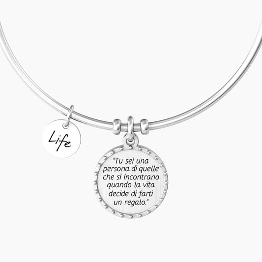 Bracciale Rigido Donna con Frase C. Dickens Kidult