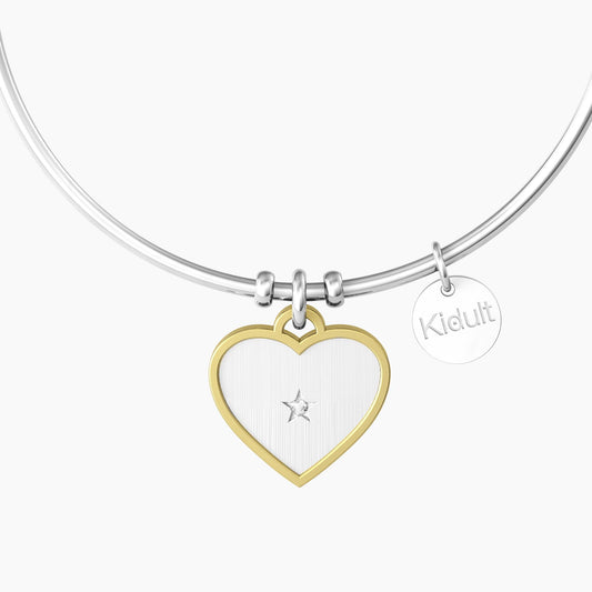 Bracciale Rigido Sorella con Ciondolo e Frase Kidult