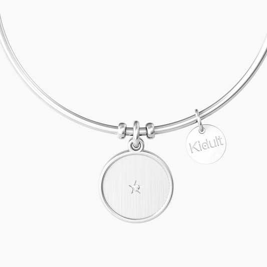 Bracciale Rigido Amica con Ciondolo e Frase Kidult