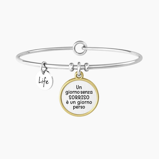 Bracciale Rigido Donna con Frase Kidult