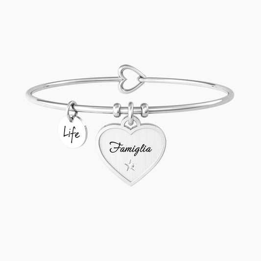 Bracciale Rigido Donna con Ciondolo Famiglia Kidult