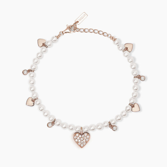 Bracciale con Perle conchiglia e Charms Mabina