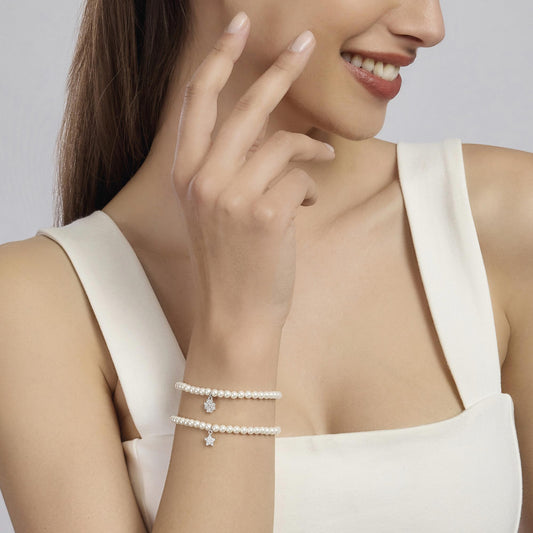 Bracciale con Perle Conchiglia e Stella Mabina