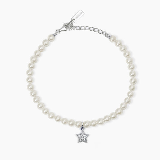 Bracciale con Perle Conchiglia e Stella Mabina