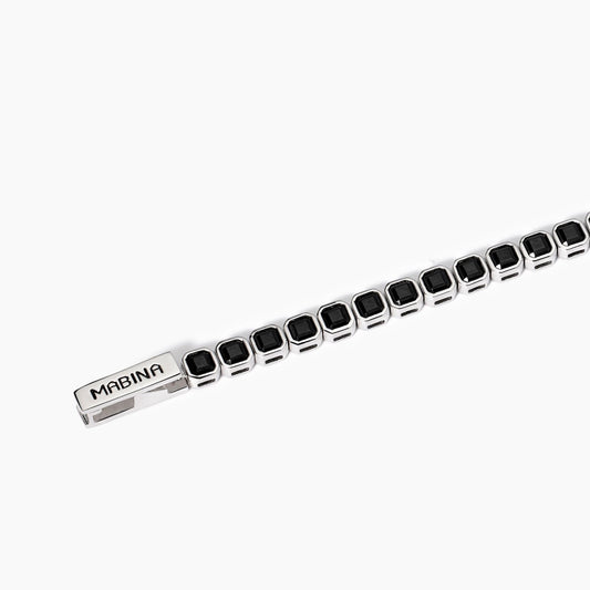 Bracciale Tennis Uomo con Zirconi Ottagonali Mabina