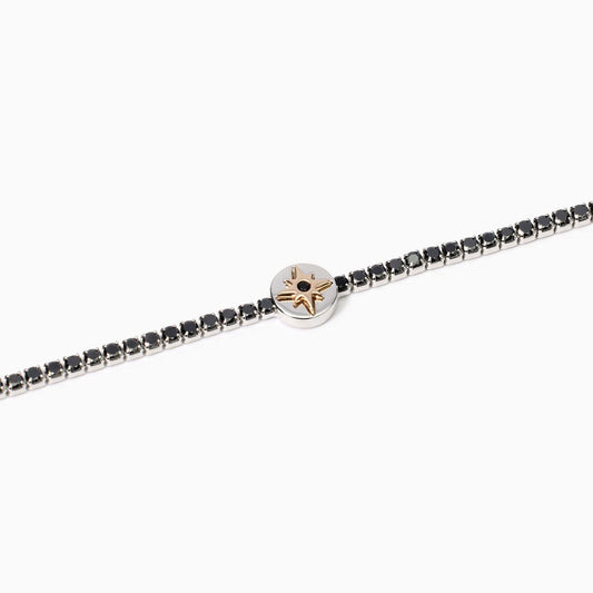 Bracciale Tennis da Uomo con Rosa dei Venti Mabina