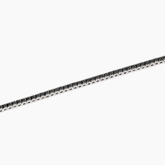 Bracciale Tennis Uomo con Zirconi Neri Mabina
