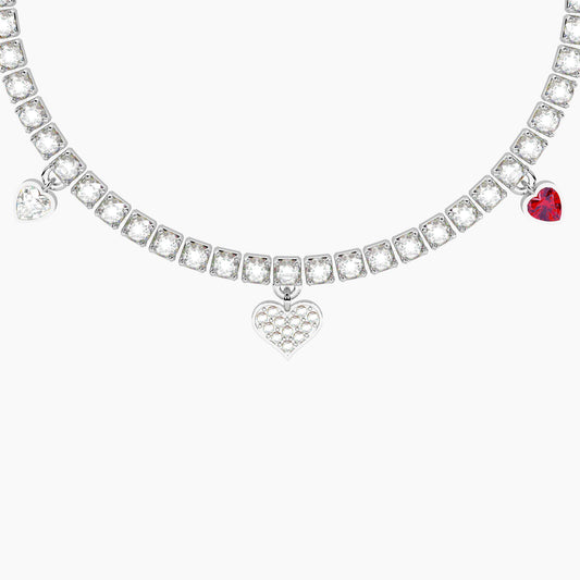 Bracciale Tennis con Ciondoli Cuore Kidult