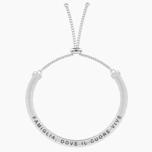 Bracciale Regolabile con Frase sulla Famiglia Kidult