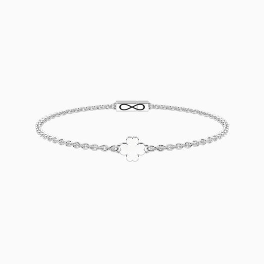 Bracciale Infinity con Quadrifoglio Kidult
