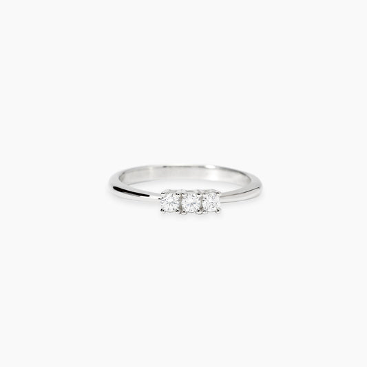 Anello Trilogy con Diamanti Lab-Grown 0,06 Carati My Diamond Mabina