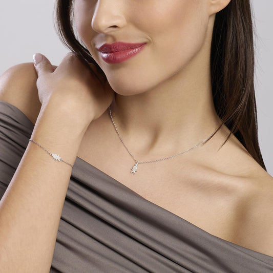 Bracciale con Simbolo Bimbo con Diamante Lab-Grown My Diamond Mabina