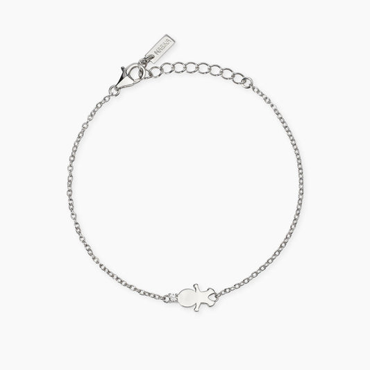 Bracciale con Simbolo Bimbo con Diamante Lab-Grown My Diamond Mabina