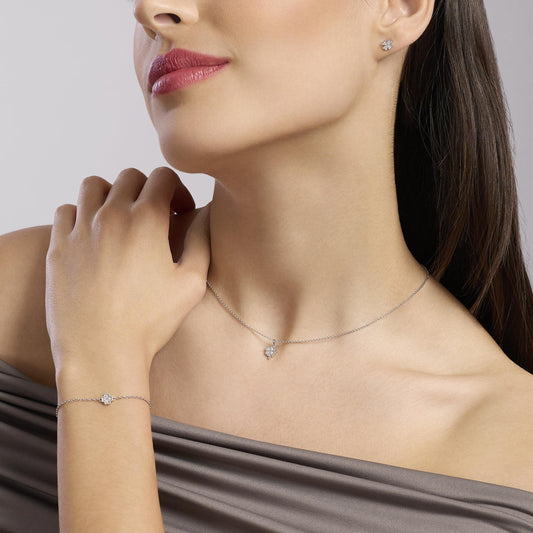 Bracciale con Quadrifoglio in Diamanti Lab-Grown My Diamond Mabina