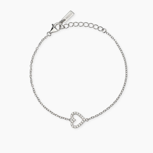 Bracciale con Cuore Tempestato di Diamanti Lab-Grown My Diamond Mabina