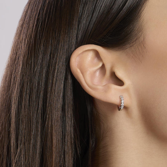 Orecchini a Cerchio con Diamanti Lab-Grown 0,027 Carati My Diamond Mabina