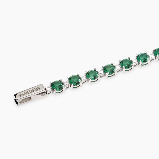 Bracciale con Smeraldi Sintetici Mabina
