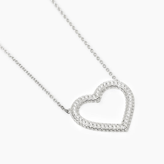 Girocollo con Cuore in Zirconi Mabina