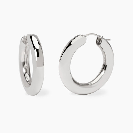 Orecchini a Cerchio in Argento Mabina