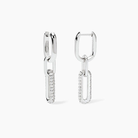 Orecchini Pendenti con Zirconi Mabina