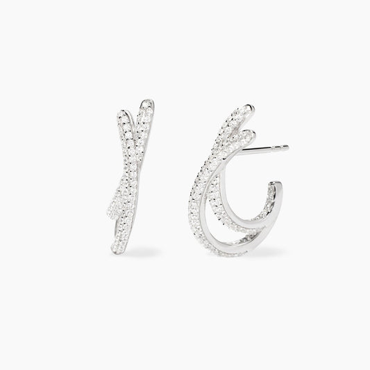 Orecchini in Argento e Zirconi Mabina