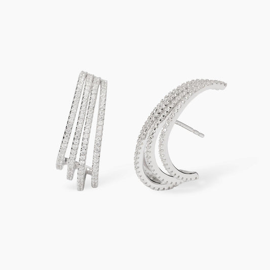 Orecchini in Argento e Zirconi Mabina