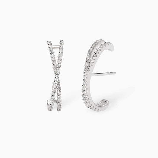 Orecchini in Argento e Zirconi Mabina