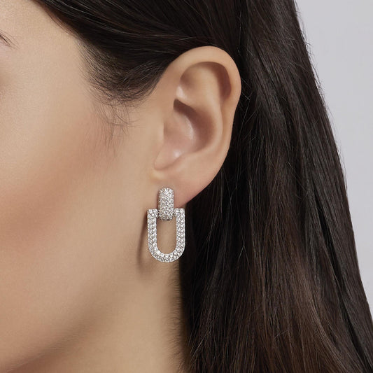 Orecchini ROMA in Argento con Zirconi Mabina