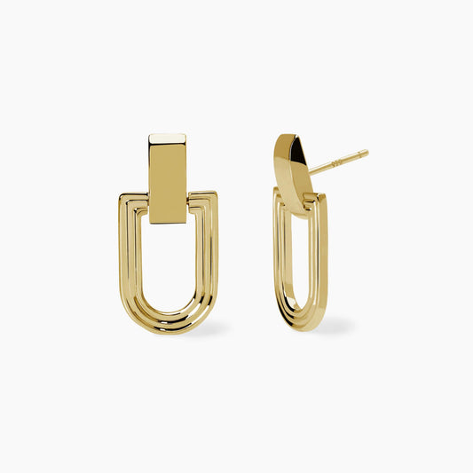 Orecchini in argento dorato ROMA Mabina