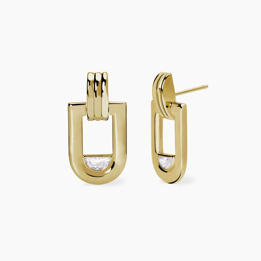 Orecchini in Argento Dorato ROMA Mabina