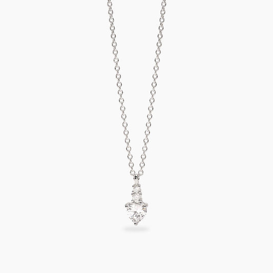 Girocollo con pendente con zirconi taglio cuore ROUGE Mabina