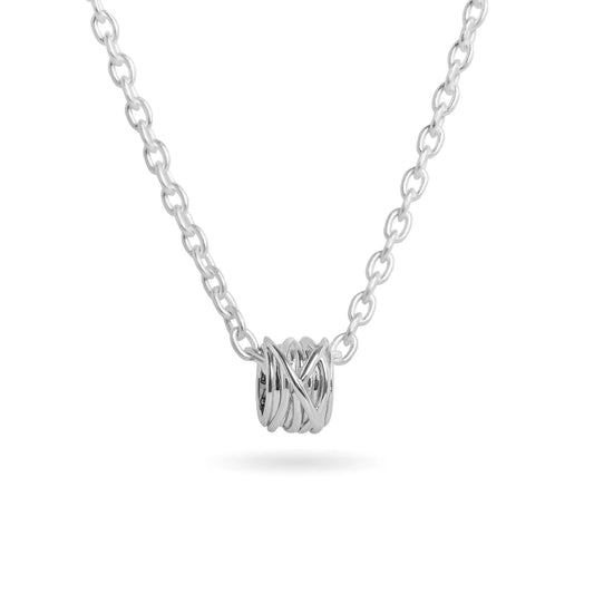 Filodellavita Mini 13 fili Oro Bianco / Bianco Brunito / Oro Giallo / Oro Rosa 9kt con collana in Argento 925 e Oro Rosa 9kt Rubinia