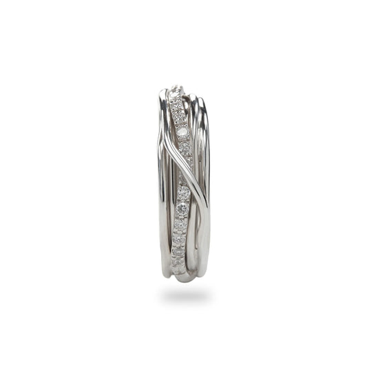 Filodellavita Classic 7 fili in Argento 925 e Diamanti Bianchi Rubinia