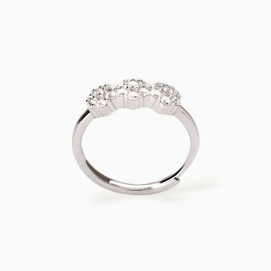 Fior Fiore, Anello in Argento con Elementi Fiore Mabina
