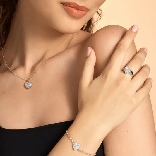 Bracciale con Doppio Cuore Roberto Giannotti