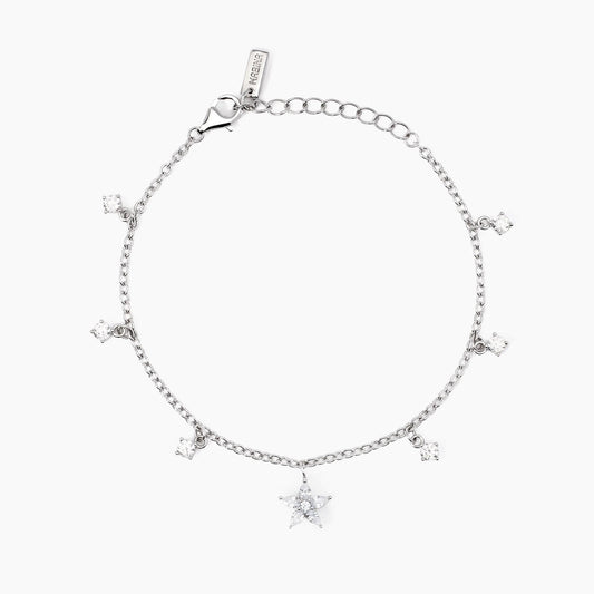 Incantesimo, Bracciale in Argento con Ciondolo Fiore Mabina