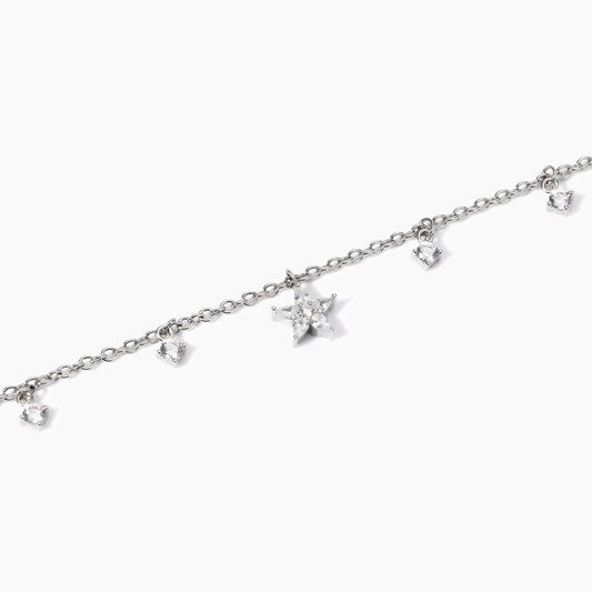 Incantesimo, Bracciale in Argento con Ciondolo Fiore Mabina