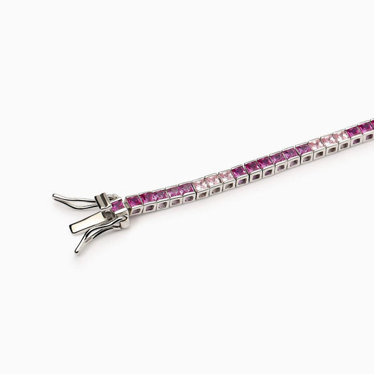 Tennis Club, Bracciale Tennis con Tormaline Sintetiche Mabina