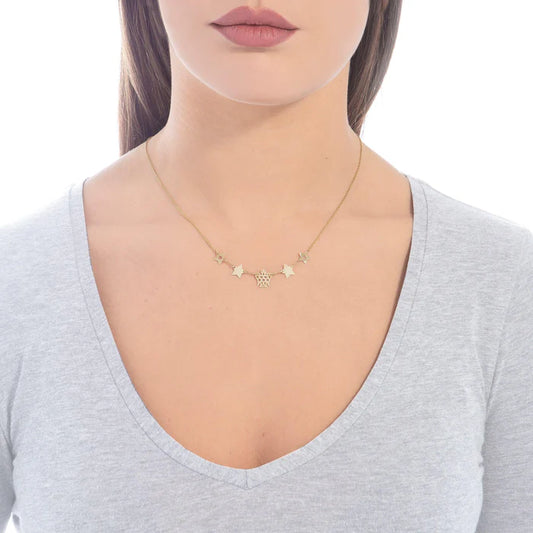 Collana con Angelo e Stelle in Oro Roberto Giannotti