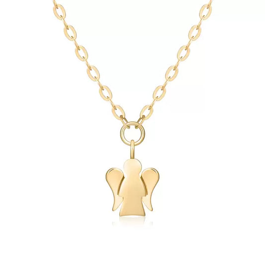 Collana con Pendente Angelo in Oro e Pietre Colorate Roberto Giannotti