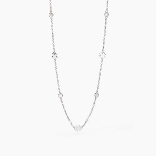 So Lucky, Girocollo con Quadrifogli e Zirconi Mabina