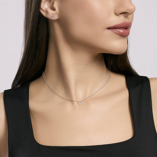 Shiny, Collana in Argento con Punto Luce Mabina