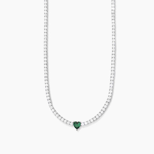 Tennis Club, Girocollo Tennis con Smeraldo/Zirconi Mabina